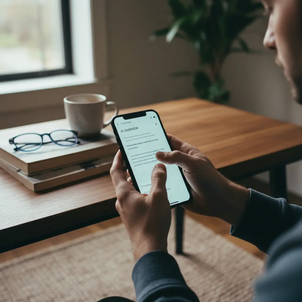 Clean Google results page after removing the AI Overview block from search