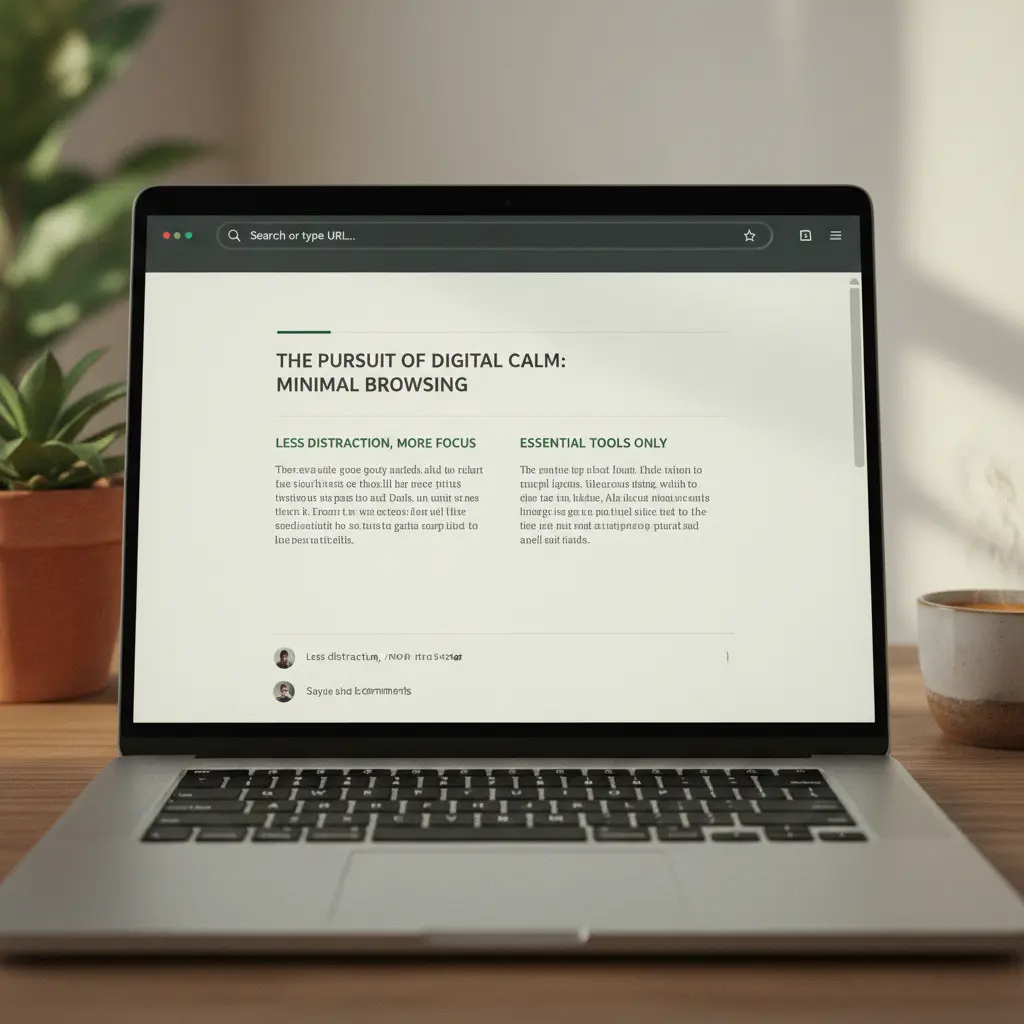 A clean browser interface showing only essential elements and content.